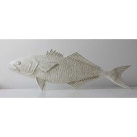 Fish Very Detailed 27in. Wide Fiberglass Resin Indoor/Outdoor Statue