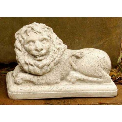 Hallie Lion Left 7.5in. - Fiber Stone Resin - Indoor/Outdoor Statue -  - FS8194L