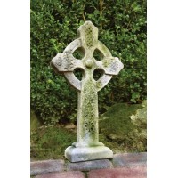 Celtic Cross-Tabletop 16 Fiber Stone Indoor/Outdoor Garden Statue