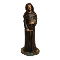 Saint Fiacre 44" - Lightweight Fiberglass Resin Indoor/Outdoor Church Statuary