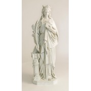 St. Barbara - Lightweight Fiberglass Resin Indoor/Outdoor Church Statuary