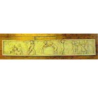 September Wine Frieze 8in. - Fiberglass Resin - Indoor/Outdoor Statue