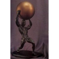 Atlas Holding Sphere overhead Modern 23in. - Fiberglass Resin - Indoor/Outdoor Garden Statue Atlas Holding Sphere overhead Modern 23in. - Fiberglass Resin - Indoor/Outdoor Garden Statue
