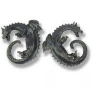 Dragon Ring Set - Fiberglass Resin - Indoor/Outdoor Statue/Sculpture