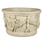 Gallo Patio Urn 16in. - Fiberglass Resin - Indoor/Outdoor /Sculpture