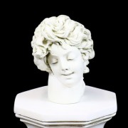 Garden Lady Head Fiberglass Resin Indoor/Outdoor Garden