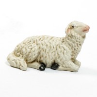 Sheep (Baby) For Nativity 6" H - Fiberglass Resin Indoor/Outdoor Statue