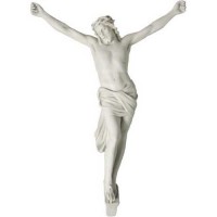 Large Corpus of Christ Without Cross for Church Altar 24in. - Lightweight Fiberglass Resin