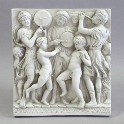 Cantoria Drum Frieze 20in. - Fiberglass - Indoor/Outdoor Statue -  - F6666