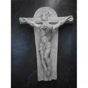 Crucifixion Art (Ignatius) 35in. - Lightweight Fiberglass Resin - Outdoor Statue