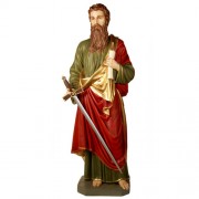 Saint Paul 62in. High - Lightweight Fiberglass Resin - Indoor/Outdoor Statue