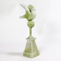Dove Finial 24 Inch Fiberglass Resin Indoor/Outdoor Statue/Sculpture