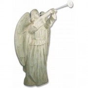 Angel Floating w/Horn Lightweight Fiberglass Resin Indoor/Outdoor Church Statuary