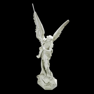 Saint Michael Slaying Satan 4.8 Feet Fiberglass Outdoor Statue - - F7415 Saint Michael Slaying Satan 4.8 Feet Fiberglass Outdoor Statue - - F7415