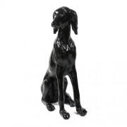 Sitting Saluki Watch Dog for Frontdoor / Porch Steps 39in. - Fiberglass Resin - Indoor/Outdoor Porch Statue/Sculpture