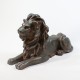Lion Sitting w/Pride 21in. Fiberglass Indoor/Outdoor Statue -  - F9563