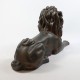 Lion Sitting w/Pride 21in. Fiberglass Indoor/Outdoor Statue -  - F9563