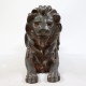 Lion Sitting w/Pride 21in. Fiberglass Indoor/Outdoor Statue -  - F9563