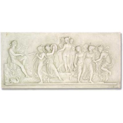 Apollo And Muse Frieze - Fiberglass - Indoor/Outdoor Statue -  - FAK158-48A