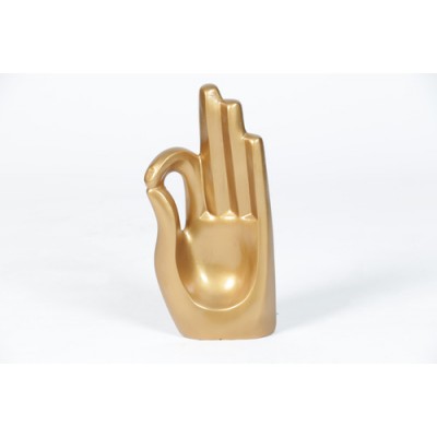 Buddha Hand 13in. Fiberglass Indoor/Outdoor Garden -  - F8189