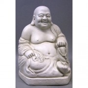 Jolly Hotei 12in. - Fiberglass Resin - Indoor/Outdoor Garden Statue