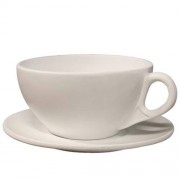 Coffee Cup On Saucer Fiberglass Resin Indoor/Outdoor Statue/Sculpture