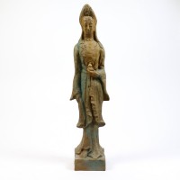 Kwan Yin Goddess of Mercy 41in. Fiberglass Resin Indoor/Outdoor Garden