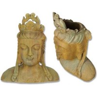 Chinese Goddess Bust Planter - Fiberglass Resin - Outdoor Statue