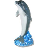 Dolphin Coming out of water - Size Fiberglass Resin Indoor/Outdoor Statue/Sculpture