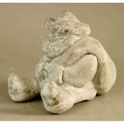 Fat Santa 10in. Fiberglass Resin Indoor/Outdoor Garden