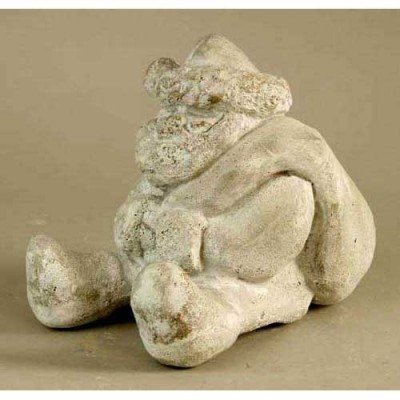 Fat Santa 10in. Fiberglass Indoor/Outdoor Garden -  - F8096