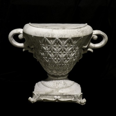 Crimson Half Table 31in. - Fiber Stone Resin - Indoor/Outdoor Statue -  - FS8317