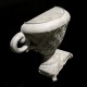 Crimson Half Table 31in. - Fiber Stone Resin - Indoor/Outdoor Statue -  - FS8317