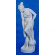 Venus At Bath 63in. High Fiberglass Resin Indoor/Outdoor Garden Statue