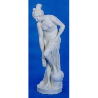 Venus At Bath 63in. High Fiberglass Resin Indoor/Outdoor Garden Statue
