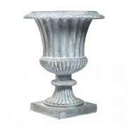 Large 29" High Fluted Urn (R) Fiberglass Resin Indoor/Outdoor Garden / Patio Large 29" High Fluted Urn (R) Fiberglass Resin Indoor/Outdoor Garden / Patio