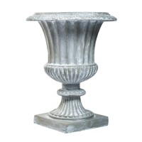 Large 29" High Fluted Urn (R) Fiberglass Resin Indoor/Outdoor Garden / Patio