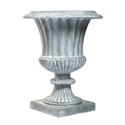 Large 29" High Fluted Urn (R) Fiberglass Resin Indoor/Outdoor Garden / Patio