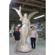 Angel Of Light - Right Only 10' - Lightweight Fiberglass Resin - Outdoor Statue