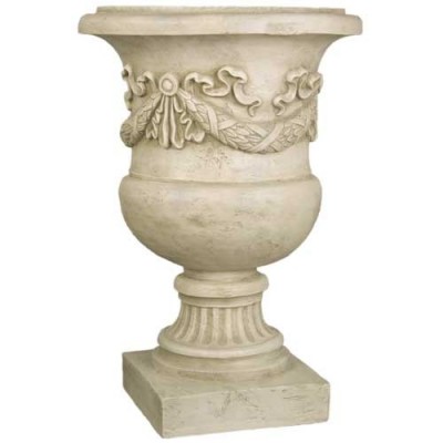 Giardino Urn 24 Inch Fiberglass Indoor/Outdoor Statue/Sculpture -  - F7870