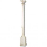 Temple Column 82in. Goli - Lightweight Fiberglass Resin - Indoor/Outdoor Statue