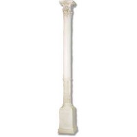 Temple Column 82in. Goli - Lightweight Fiberglass Resin - Indoor/Outdoor Statue