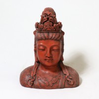 Chinese Goddess Bust 27in. Fiberglass Resin Indoor/Outdoor Statue