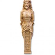 Caryatid Uomo (Man) for Foyer - Fiberglass Resin - Indoor/Outdoor Garden Statue
