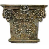 Corinthian Facade - Fiberglass Resin - Indoor/Outdoor Garden Statue