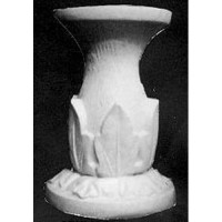 Style Leaf Pedestal - Fiberglass Resin - Indoor/Outdoor Garden Statue