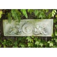 Cherub Victorian Plaque Fiberglass Resin Indoor/Outdoor Garden Cherub Victorian Plaque Fiberglass Resin Indoor/Outdoor Garden