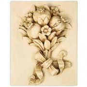 Pomegranate Harvest Frieze Fiberglass Resin Indoor/Outdoor Garden