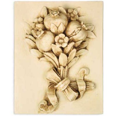 Pomegranate Harvest Frieze Fiberglass Indoor/Outdoor Garden -  - F7555