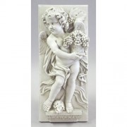 Little Boy Summer Plaque Fiberglass Resin Indoor/Outdoor Garden Statue